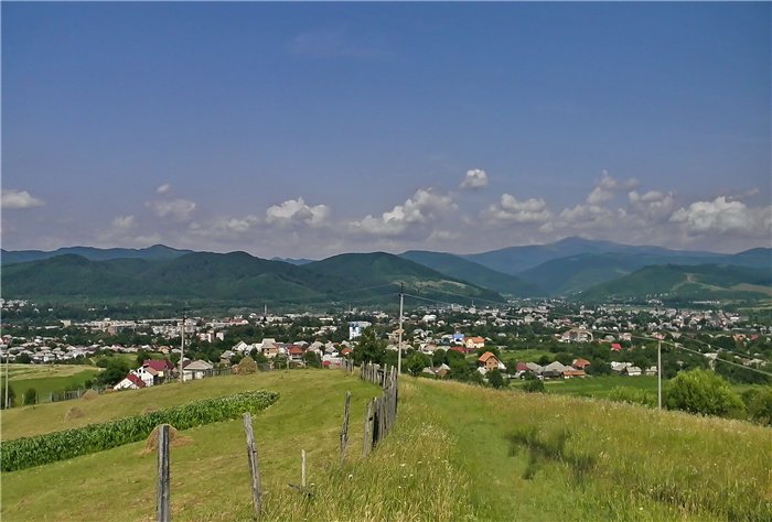 панорама міста Свалява
